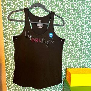 EUC Black Tank; “Up Owl Night” 🦉